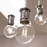 Feit White G16.5 E12 (Candelabra) Filament LED Bulb Soft White 40 Watt Equivalence 2 pk