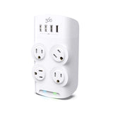 360 Electrical Revolve 0 ft. L 4 outlets Wall Tap Surge Protector White 1080 J