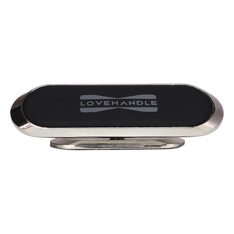LoveHandle Black/Silver Magnetic Cell Phone Car Mount For All Mobile Devices, Pack of 4