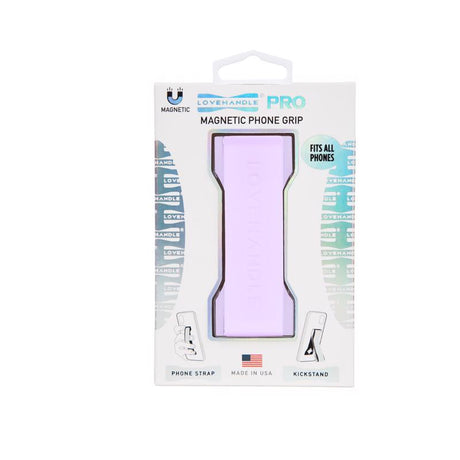 LoveHandle Lavender Magnetic Cell Phone Grip For All Mobile Devices, Pack of 4