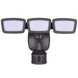 Dualux Motion-Sensing Hardwired LED Bronze Security Floodlight