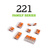 WAGO 221 Series 2 Port Lever Cable Connector 50 pk