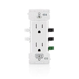Leviton Lever Edge 15 amps 125 V White Tamper Resistant Outlet 5-15R 1 pk