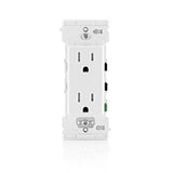 Leviton Decora Edge 15 amps 125 V Duplex White Tamper Resistant Outlet 5-15 R 10 pk