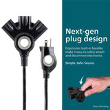 Jasco Philips Indoor or Outdoor 15 ft. L Black Extension Cord 16/3