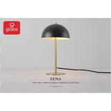 Globe Electric Luna 15 in. Matte Black Desk Lamp, Pack of 2