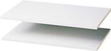 Easy Track RS1423 Series Adjustable Shelf, White, 100 lb, 14 in L, 23-7/8 in W, Wood