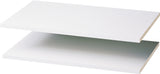 Easy Track RS1423 Series Adjustable Shelf, White, 100 lb, 14 in L, 23-7/8 in W, Wood