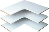 Easy Track RS3003 Series Corner Shelf, White, 14 in L, 29-7/8 in W
