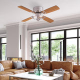 Westinghouse Hadley 42 in. Brushed Nickel Brown LED Indoor Ceiling Fan