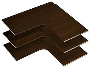 Easy Track RS3003-T Series Corner Shelf, Truffle, 14 in L, 29-7/8 in W