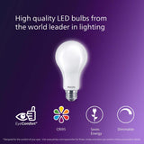 Philips A21 E26 (Medium) LED Bulb Soft White 75 Watt Equivalence 2 pk