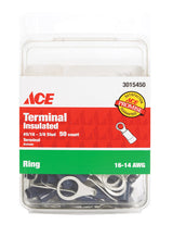 Ace Ring Terminal Blue 50 pk