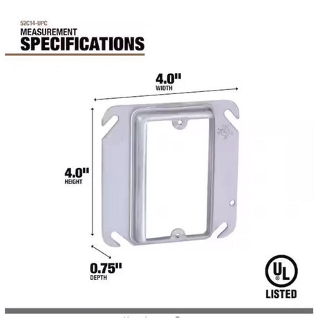 Southwire Square Steel Box Cover