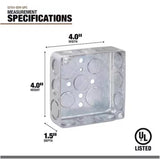 Southwire Old Work 21 cu in Square Galvanized Steel Electrical Box Gray