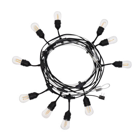 Belle Luci Holiday Bright Lights LED S14 Patio Light Set Warm White 48 ft. 24 lights