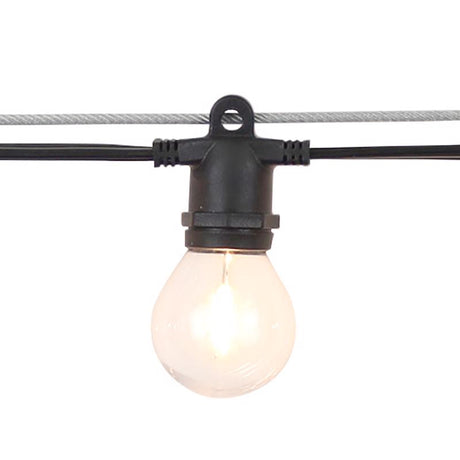Belle Luci Holiday Bright Lights G40 Patio Light Set Warm White 50 ft. 24 lights