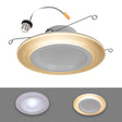 Halo Retrofit Series 5/6 in. W LED Recessed Downlight with Nightlight Trim 10.75 W