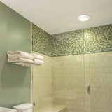 Westinghouse Color Changing Technology 1.25 in. H X 7.5 in. W X 7.5 in. L Frost White Ceiling Fixtur