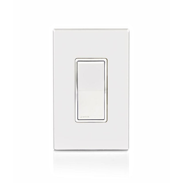 Leviton Single Pole Rocker Switch White 1 pk