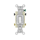 Leviton 20 amps 4-Way Toggle AC Quiet Switch White 1 pk