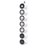 360 Electrical PowerCurve 5 ft. L 4 outlets Power Strip w/Surge Protection White 1080 J