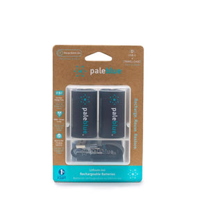 Pale Blue Earth D Lithium Batteries 2 pk Clamshell
