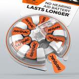Rayovac Zinc Air 13 1.45 V Hearing Aid Battery 6 pk