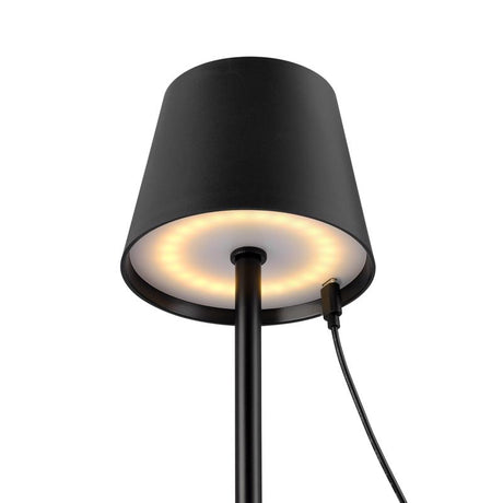 Globe Electric 15 in. Matte Black Table Lamp