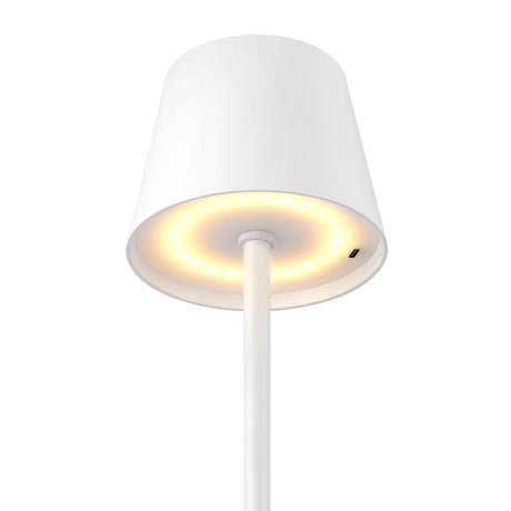 Globe Electric 15 in. Matte White Table Lamp