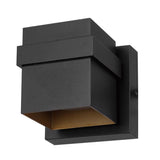 Globe Electric 1-Light Matte Black Petite Structure Wall Sconce