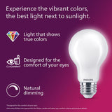 Philips A19 E26 (Medium) Filament LED Bulb Daylight 100 Watt Equivalence 2 pk