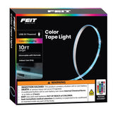 Feit 10 ft. L Multicolored Plug-In LED Tape Light 1 pk