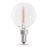 Feit G16.5 E12 (Candelabra) Filament LED Bulb Warm White 11 Watt Equivalence 4 pk