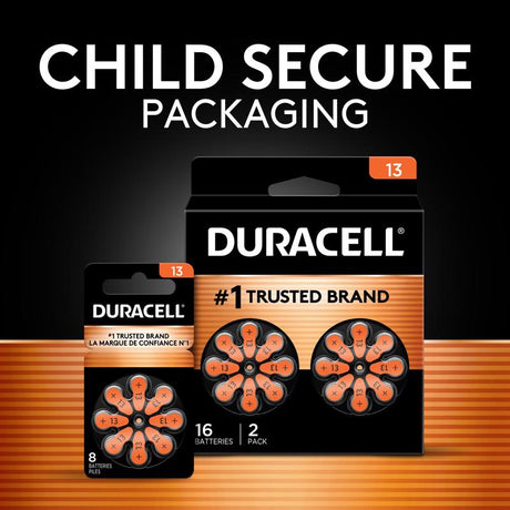 Duracell Zinc Air 13 1.5 V Hearing Aid Battery 8 pk