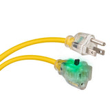 Monster Just Power It Up Outdoor 25 ft. L Yellow Extension Cord 14/3 SJTW