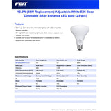 Feit BR30 E26 (Medium) LED Bulb Adjustable White 85 Watt Equivalence 2 pk