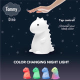 Globe Electric Manual Battery Powered Dinosaur LED Night Light