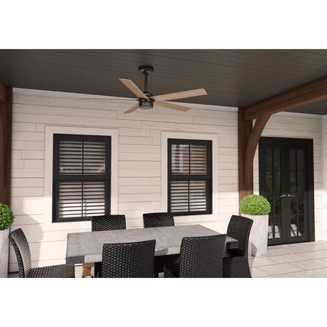 Hunter Burton 52 in. Bronze Indoor and Outdoor Ceiling Fan