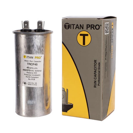 Titan Pro 45 MFD 440 V Round Run Capacitor