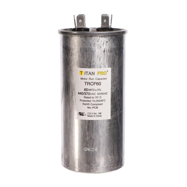Titan Pro 60 MFD 440 V Round Run Capacitor