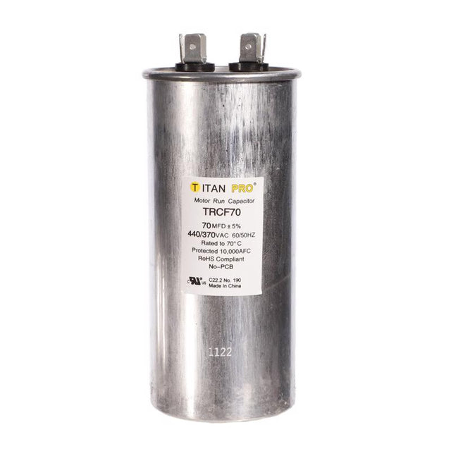 Titan Pro 70 MFD 440 V Round Run Capacitor