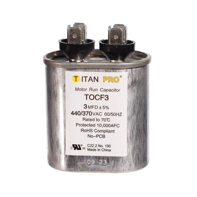 Titan Pro 3 MFD 440 V Oval Run Capacitor
