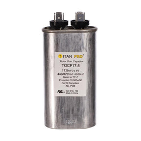 Titan Pro 17.5 MFD 440 V Oval Run Capacitor