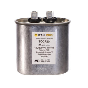 Titan Pro 20 MFD 440 V Oval Run Capacitor