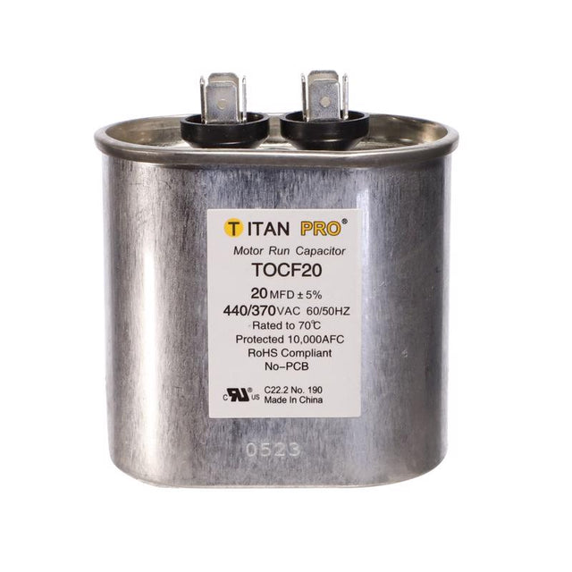 Titan Pro 20 MFD 440 V Oval Run Capacitor