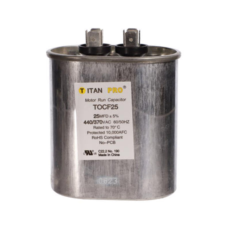 Titan Pro 25 MFD 440 V Oval Run Capacitor