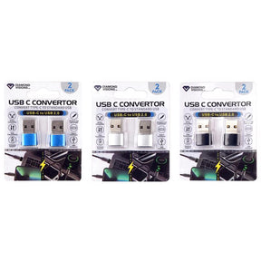 Diamond Visions Assorted Slim 2 in 1 Adapter For All Smartphones, Pack of 20