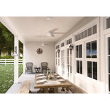 Hunter Fan Burton 52 in. White Indoor and Outdoor Ceiling Fan