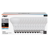 Feit BR30 E26 (Medium) LED Bulb Adjustable White 65 Watt Equivalence 12 pk